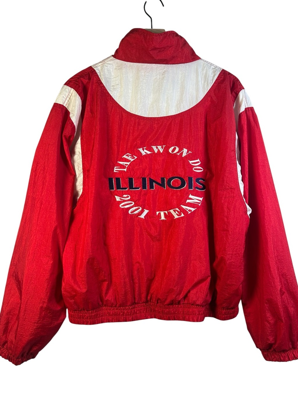 KAMPUS KOLORS VTG Y2K 2001 Illinois Tae Kwon Do Team Windbreaker M